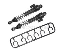 HG P601 Parts-Shock absorber assembly 01 Parts-Black(2pcs) Parts-Wire diameter 1mmHG Parts-BZ02,HG P601 RC Truck Parts 6x6 1/10 Parts 